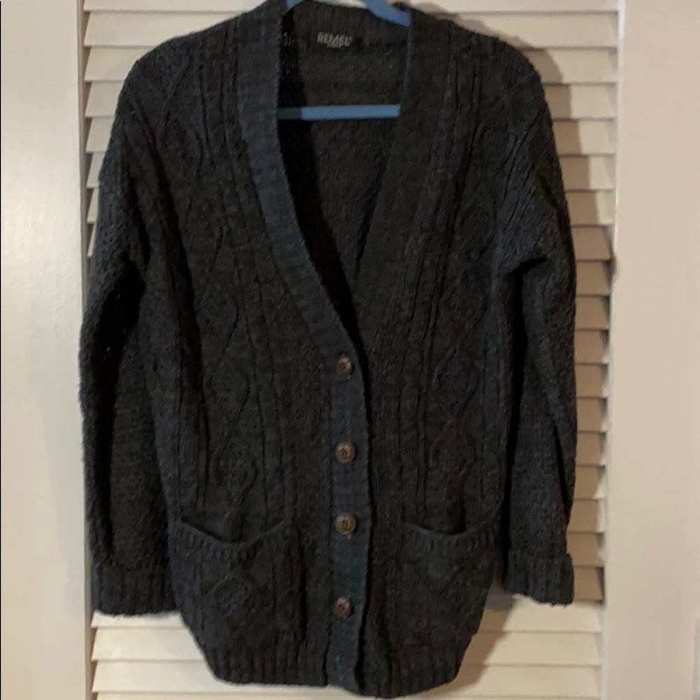 Remel London ( dark grey ) Cardigan Sweater